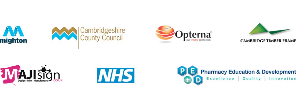 Client Logos: NHS; Mighton; NHS; Pharmacy Education & Development