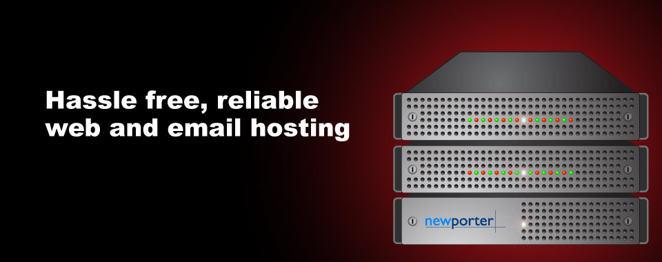 Rack server image - Hastle free, reliable web and email hosting